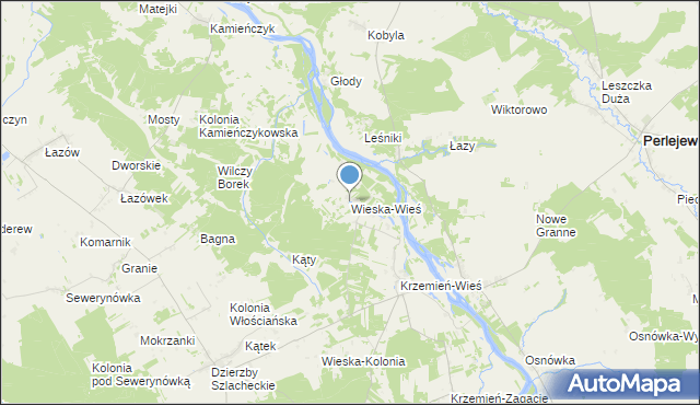 mapa Wieska-Wieś, Wieska-Wieś na mapie Targeo